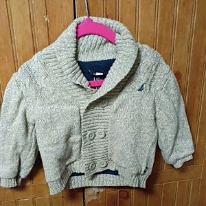 Nautica Cream Knit Cardigan for Kids